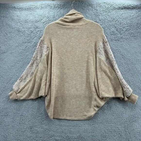 Gimmics Women's Small Turtleneck Pullover Large Sleeves‎ Comfortable - Picture 10 of 11